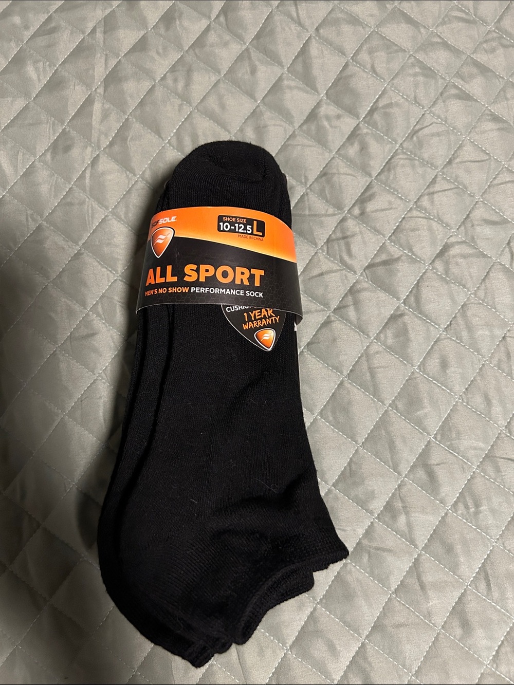 Men's No-Show Performance Socks - 6PK Black